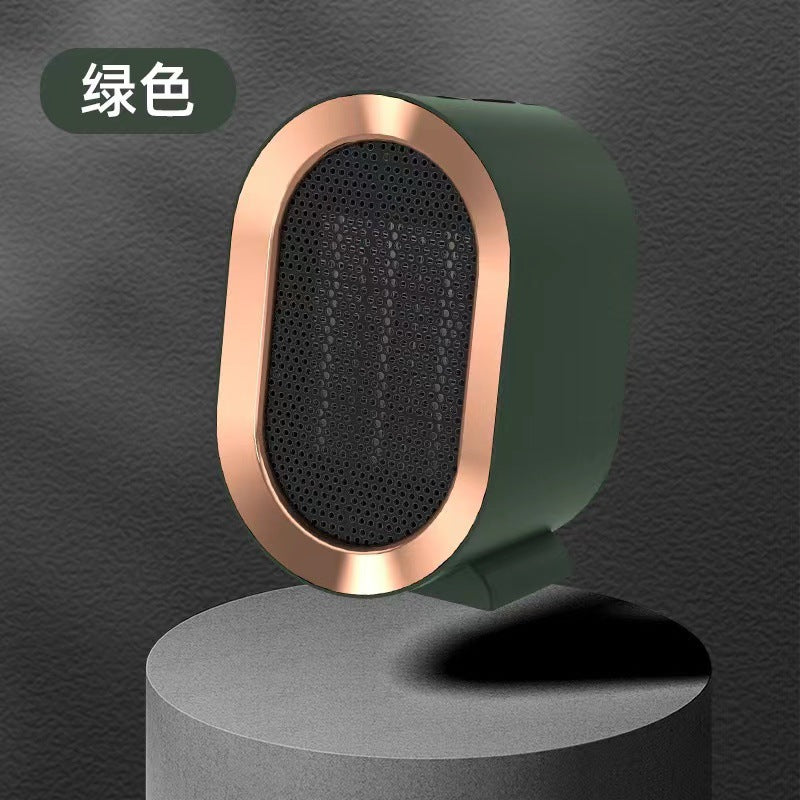 New cross - border warm air blower, high - power heater, ceramic PTC household smart electric heater, portable little sun 新款跨境暖风机大功率取暖器陶瓷PTC家用智能电暖器便捷式小太阳 - Zhongshan Star Trade - 小Q暖风机【绿色】1200w - 美规