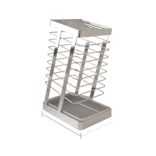 Kitchen knife rack - 304 stainless steel kitchen storage rack - Home draining countertop - Storage shelf - Image 2
