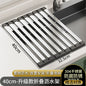 304 Stainless Steel Kitchen Sink Drain Rack, Dish and Plate Holder, Foldable and Telescopic Drain Basket - Image 28