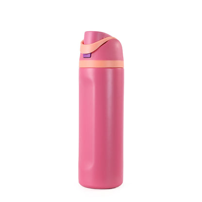 Insulated stainless steel water bottles with straws, BPA - free sports water bottles, perfect for travel 19 ounces, 24 ounces, 32 ounces 保温不锈钢水瓶带吸管，不含 BPA 的运动水瓶，非常适合旅行19盎司、24盎司、32盎司 - 保温杯 - Zhongshan Star Trade - 亮粉 - 32oz