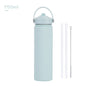 750ml stainless steel water bottle, wide - mouthed portable hand - held bottle, outdoor sports suction nozzle, insulated cup 750ml不锈钢水壶广口便携手提瓶子户外运动吸嘴保温杯 - 保温杯 - Zhongshan Star Trade - 青白色 - 750ml