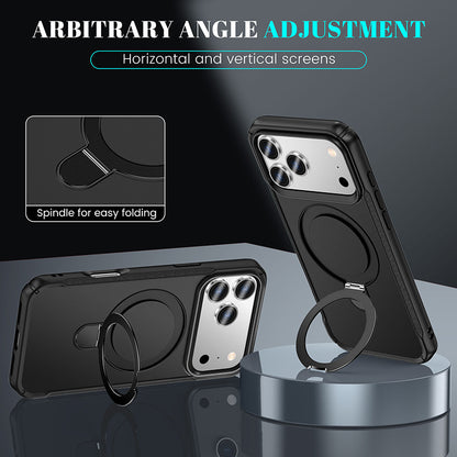 New iPhone 17 Pro Max phone case - two-in-one touchable skin-friendly Apple 16 stand with magnetic phone protection cover