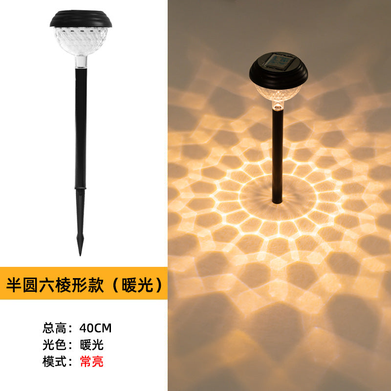 led solar light and shadow lawn lights, outdoor waterproof courtyard garden decorative atmosphere lights, landscape lights