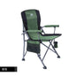 Portable camping chair with upholstered seats and backrests with side pockets and cup holders, including handbags, perfect for camping, trailing, fire pits, terraces and more便携式露营椅，带侧袋和杯架的软垫座椅和靠背，包括手提包，非常适合露营、尾随、火坑、露台等 - 户外折叠椅 - Zhongshan Star Trade - Green - 大号 - 实布