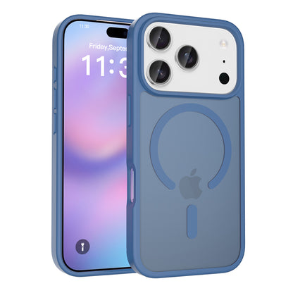 iphone17pm phone case with magnetic matte skin feel 16 shockproof Apple 15promax protective case