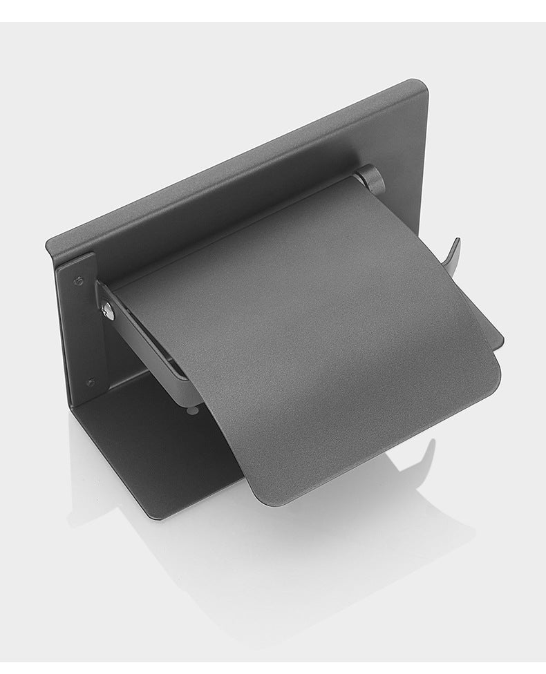 Toilet paper rack 304 stainless steel toilet paper box storage rack Wall-mounted sanitary tissue paper rack paper box