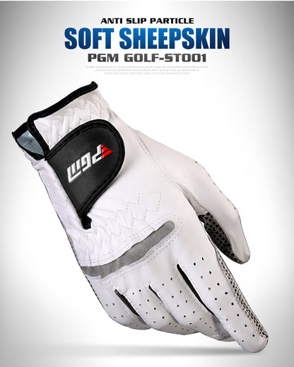 PGM small sheepskin wear-resistant anti-slip grain golf gloves left and right hand golf gloves