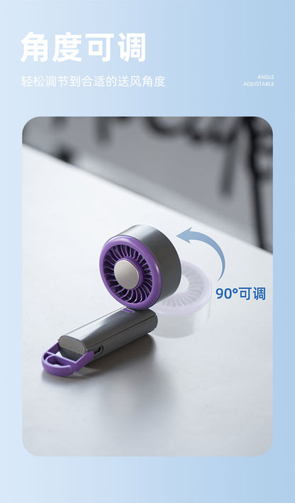 Handheld mini fan, 2025 silent, KC/PSE certified, bladeless, mini portable cooling air conditioner, semiconductor.