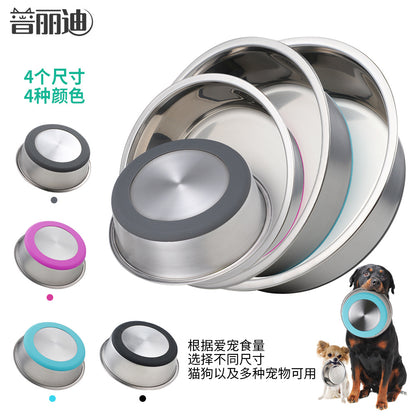 Dog Bowl, Heavy Duty Metal Food and Water Bowl for Feeding Dogs and Cats, Dishwasher Safe, Rust Resistant Stainless Steel, BPA Free Rubber Base  狗碗 ，用于喂狗和猫的重型金属食物和水碗，可用洗碗机清洗，防锈不锈钢，不含 BPA 的橡胶底座 - 宠物友好型户外用品 - Zhongshan Star Trade