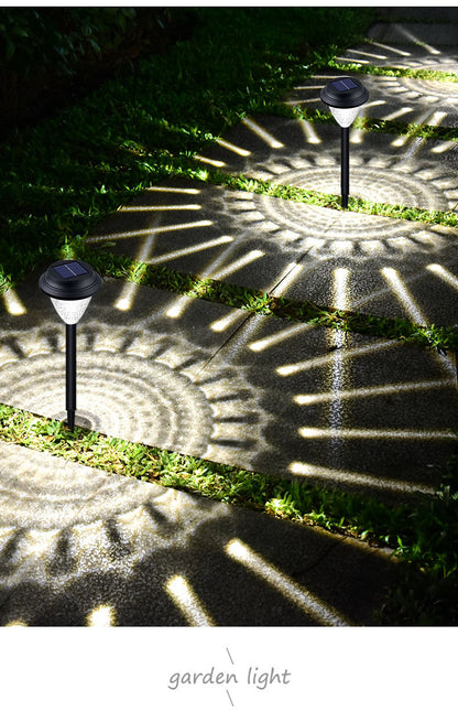 led solar light and shadow lawn lights, outdoor waterproof courtyard garden decorative atmosphere lights, landscape lights