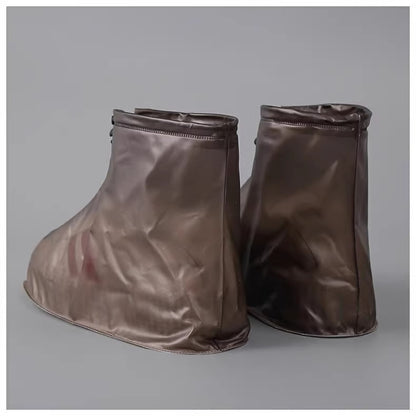 Rain Boot Waterproof Shoes Covers, Sand Control Non-Slip Shoe Cover Galoshes, PVC Rubber Sole Reusable Rain Snow Boots Oversh