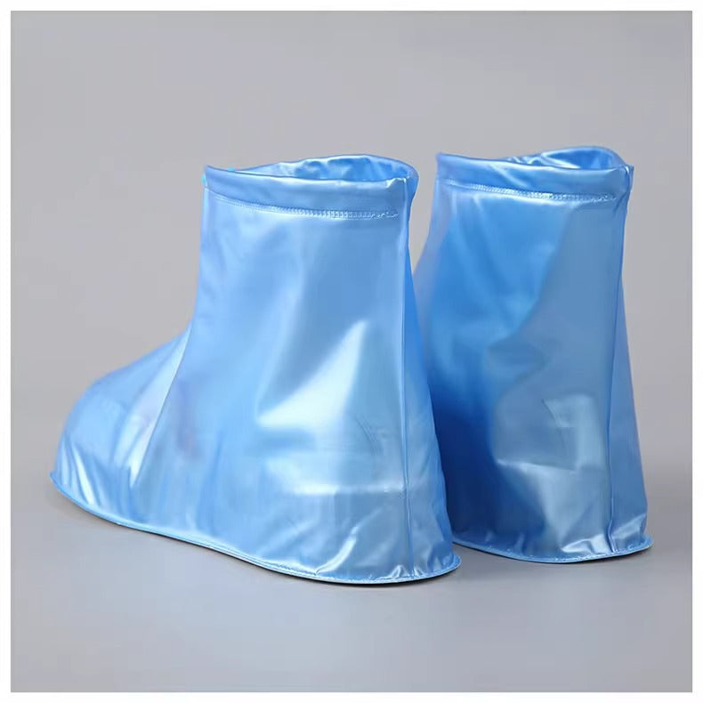 Rain Boot Waterproof Shoes Covers, Sand Control Non-Slip Shoe Cover Galoshes, PVC Rubber Sole Reusable Rain Snow Boots Oversh