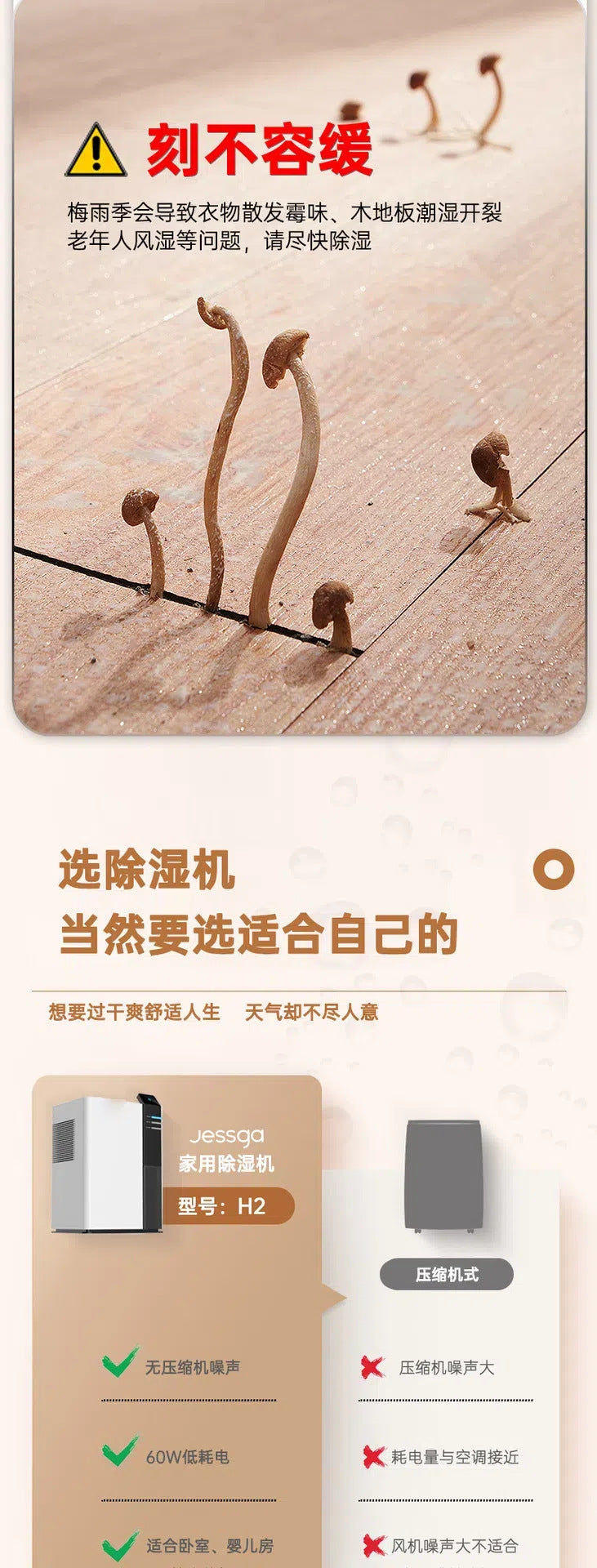 Household dehumidifier, silent and intelligent dehumidification artifact, air dryer, bedroom dehumidifier, household dehumidi