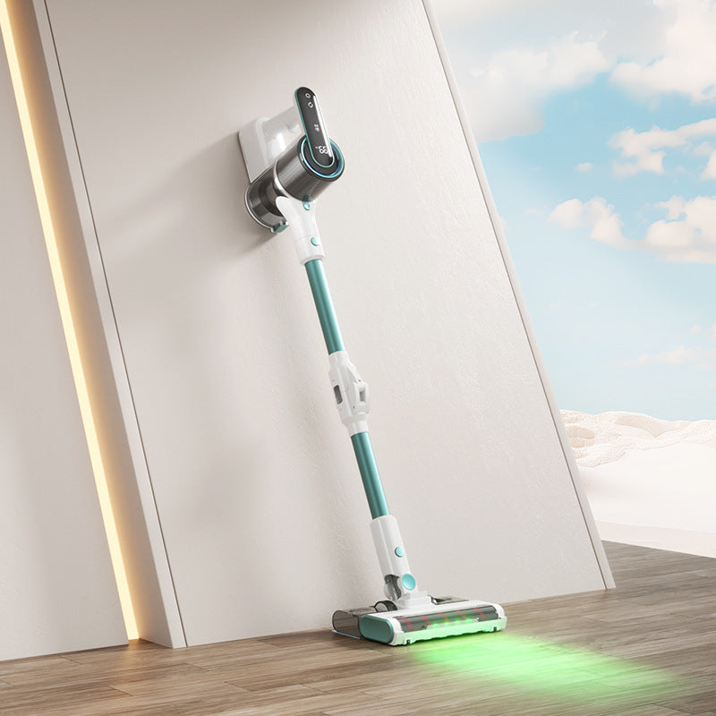 Wireless long-handled roller brush sweeping, suction and mopping all-in-one machine, 24V high suction power handheld vacuum cleaner for home carpets and floors