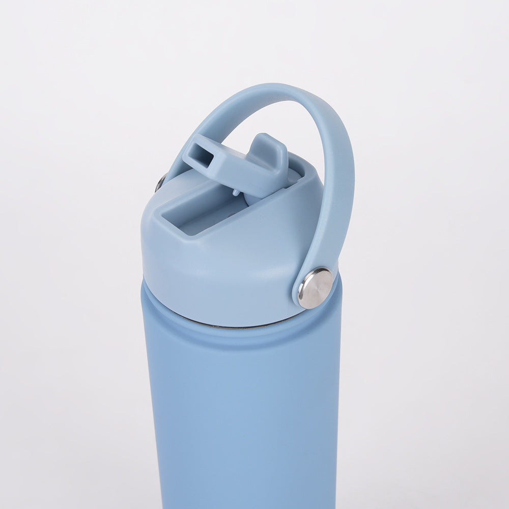 750ml stainless steel water bottle, wide - mouthed portable hand - held bottle, outdoor sports suction nozzle, insulated cup 750ml不锈钢水壶广口便携手提瓶子户外运动吸嘴保温杯 - 保温杯 - Zhongshan Star Trade