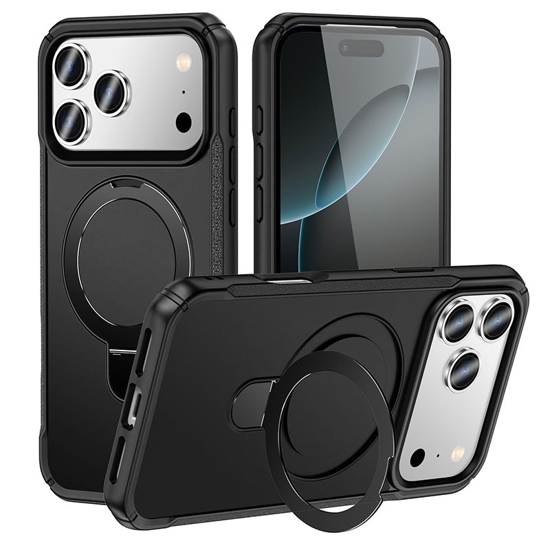 New iPhone 17 Pro Max phone case - two-in-one touchable skin-friendly Apple 16 stand with magnetic phone protection cover