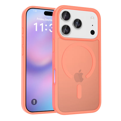 iphone17pm phone case with magnetic matte skin feel 16 shockproof Apple 15promax protective case