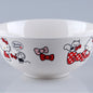 Genuine Sanrio Hello Kitty children's melamine tableware, high appearance level plates, cartoon bowls, plates, cups and tableware 正版三丽鸥凯蒂猫儿童密胺餐具高颜值餐盘卡通碗盘子杯子餐具 - 日式餐具 - Zhongshan Star Trade - 凯蒂猫大汤碗KT - 479