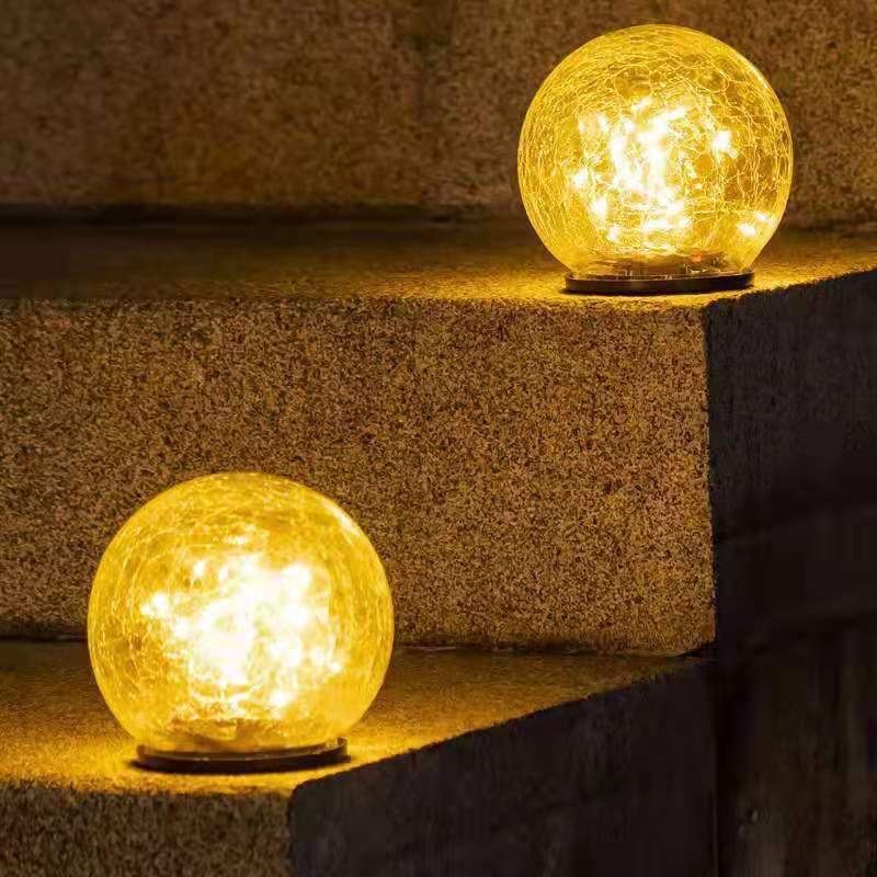 Solar crack courtyard lamp, outdoor waterproof crack ground plug lamp, garden, playground, villa landscape lamp