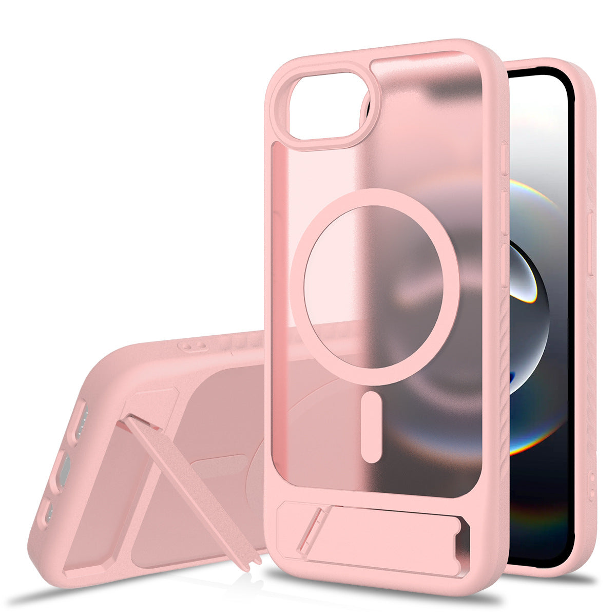 IPhone 17 Strong Magnetic Charging Invisible Stand phone case 17 Pro max Car phone case