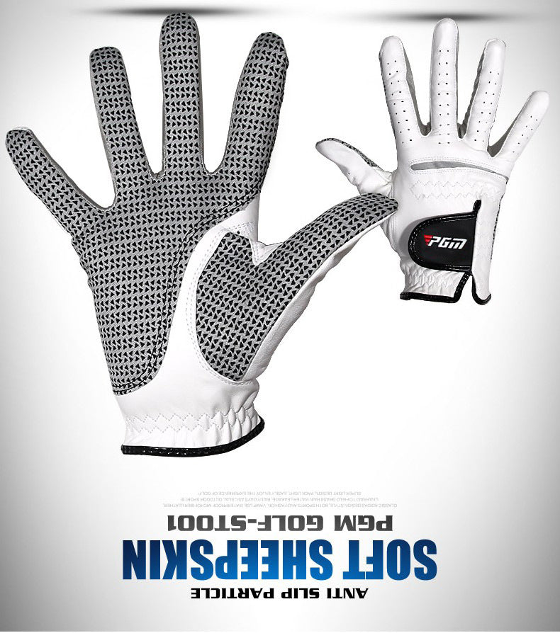 PGM small sheepskin wear-resistant anti-slip grain golf gloves left and right hand golf gloves