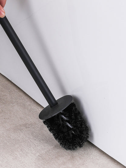 304 stainless steel toilet brush holder set, bathroom wall-mounted circular