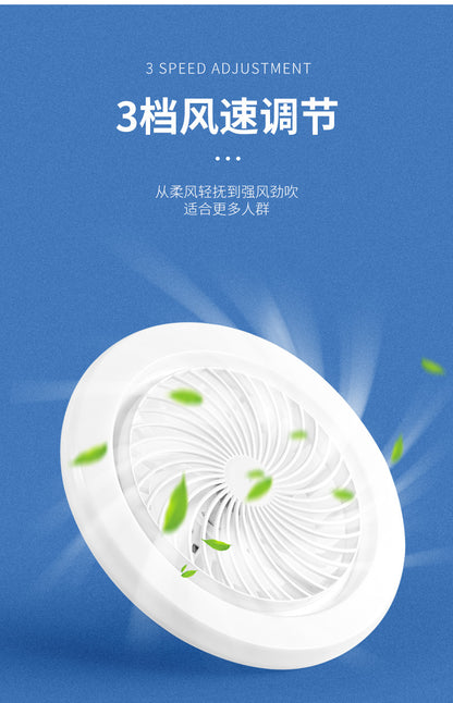 led fan light e27 screw-down, home living room and kitchen ceiling fan light, remote control setting, bedroom bulb ceiling fan light