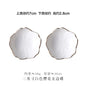 Ceramic sauce plates, seasoning plates, sushi soy sauce dipping sauce, dessert bowls, appetizer plates, kitchen and home dinner plates 陶瓷酱盘、调味盘、寿司酱油蘸酱、甜点碗、开胃菜盘、厨房家居餐盘 - 日式餐具 - Zhongshan Star Trade - 白色 - 描金