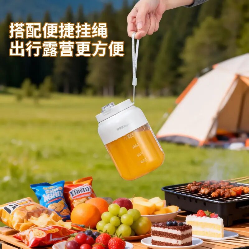 2026 New model juicer, portable juicer cup, juicer, fruit milkshake, fruit and vegetable double cup, ton ton bucket