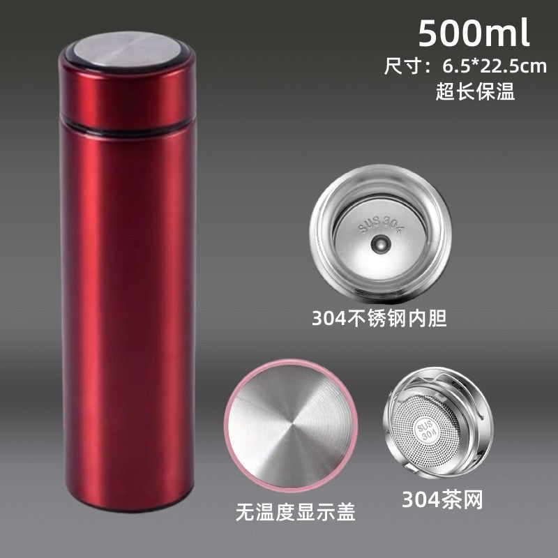 Stainless steel 316 smart water cup for business use with tea strainer 保温杯不锈钢316智能水杯商务带茶漏 - Image 4