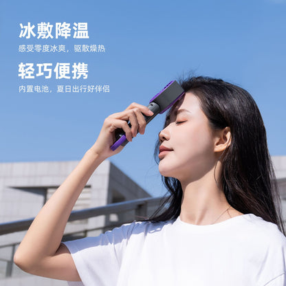 Handheld mini fan, 2025 silent, KC/PSE certified, bladeless, mini portable cooling air conditioner, semiconductor.