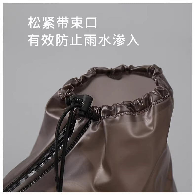Rain Boot Waterproof Shoes Covers, Sand Control Non-Slip Shoe Cover Galoshes, PVC Rubber Sole Reusable Rain Snow Boots Oversh