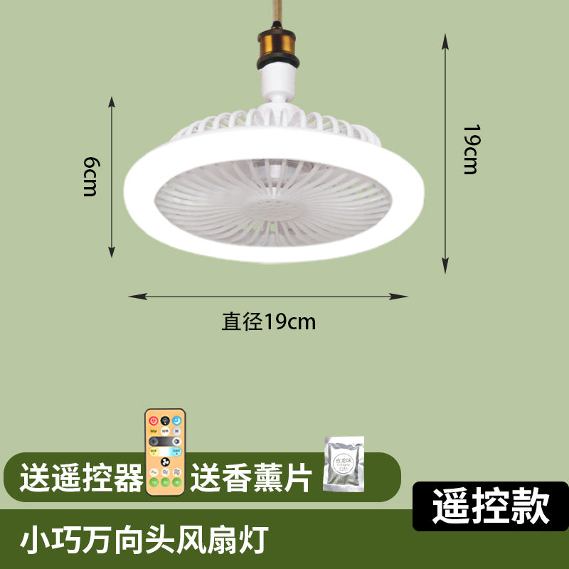 led fan light e27 screw-down, home living room and kitchen ceiling fan light, remote control setting, bedroom bulb ceiling fan light