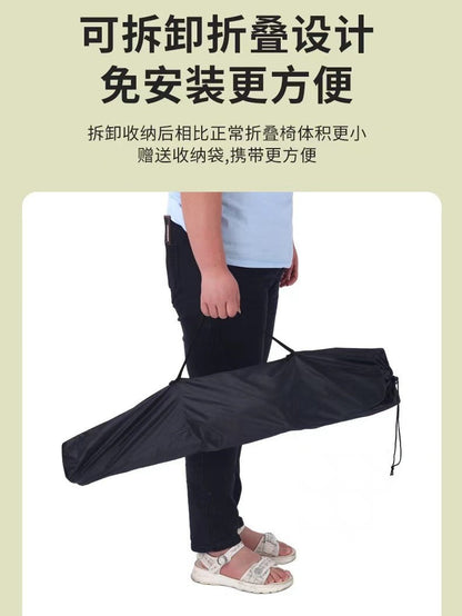 Portable camping chair, adult outdoor lawn folding chair, heavy duty large folding chair for beach, fishing, trailing outdoor sports, 1 cup holder and handbag便携式露营椅，成人户外草坪折叠椅，重型大型可折叠椅，用于海滩，钓鱼，尾随户外运动，1个杯架和手提包 - 户外折叠椅 - Zhongshan Star Trade