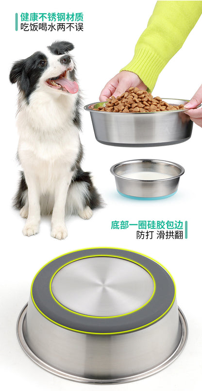 Dog Bowl, Heavy Duty Metal Food and Water Bowl for Feeding Dogs and Cats, Dishwasher Safe, Rust Resistant Stainless Steel, BPA Free Rubber Base  狗碗 ，用于喂狗和猫的重型金属食物和水碗，可用洗碗机清洗，防锈不锈钢，不含 BPA 的橡胶底座 - 宠物友好型户外用品 - Zhongshan Star Trade