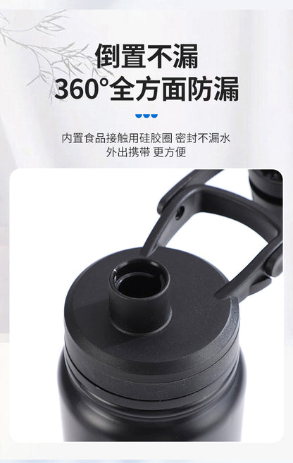 Space kettle, 304 stainless steel anti - slip bottom pad, insulated cup, large capacity outdoor sports water bottle 太空壶304不锈钢防滑底垫保温杯大容量户外运动水壶 - 保温杯 - Zhongshan Star Trade