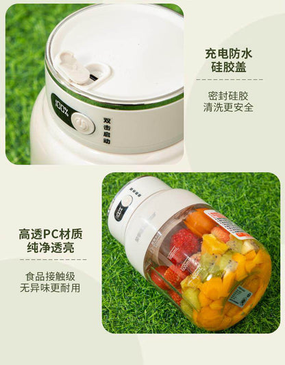 2026 New model juicer, portable juicer cup, juicer, fruit milkshake, fruit and vegetable double cup, ton ton bucket