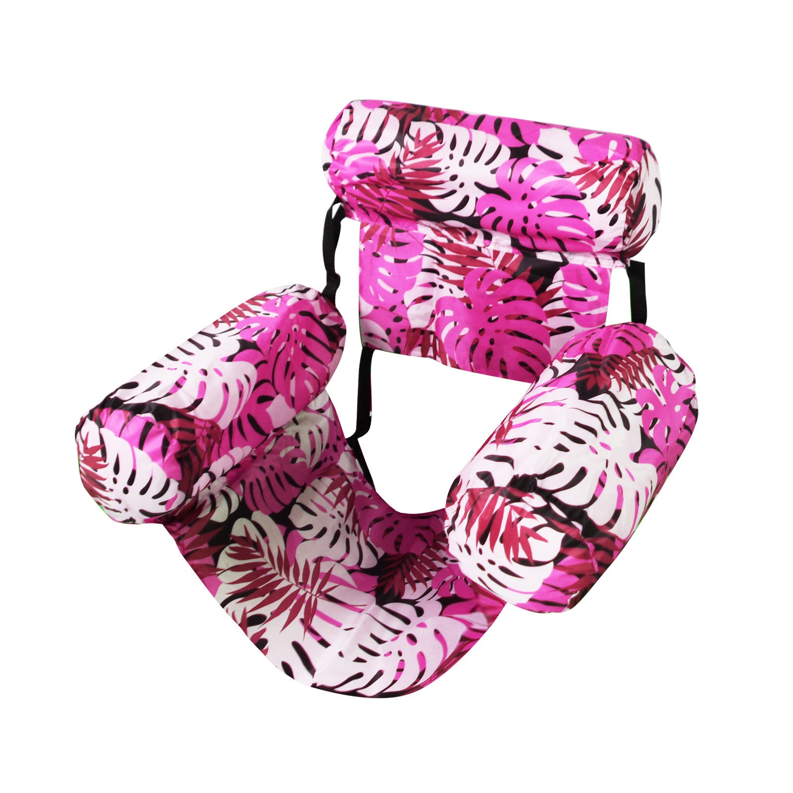 Adult inflatable swimming pool float pads, floating lounge chairs, thickened adult inflatable float strips, party summer water, beach and lake play float chairs成人充气泳池浮垫，漂浮躺椅，加厚成人充气浮条，派对夏日水上沙滩湖泊玩乐浮椅 - 水上玩具 - Zhongshan Star Trade - Pink - 76*40.5*61cm