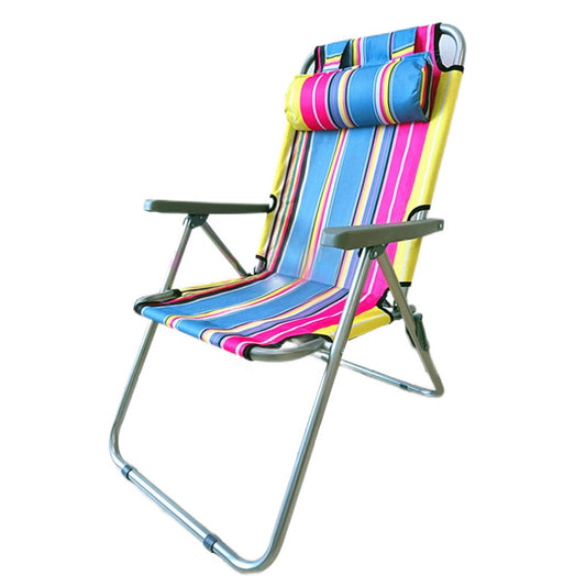 Folding beach chairs, foldable camping chairs, with headrests and armrests折叠沙滩椅，可折叠露营椅，带头枕、和扶手 - 户外折叠椅 - Zhongshan Star Trade