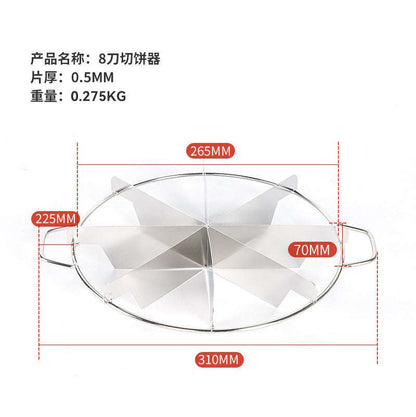 Stainless steel pizza knife cake splitter, circular multi-functional fruit slice knife, pie cutter, 6-blade splitter Zhongshan Star Trade