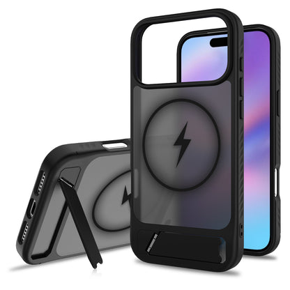 IPhone 17 Strong Magnetic Charging Invisible Stand phone case 17 Pro max Car phone case