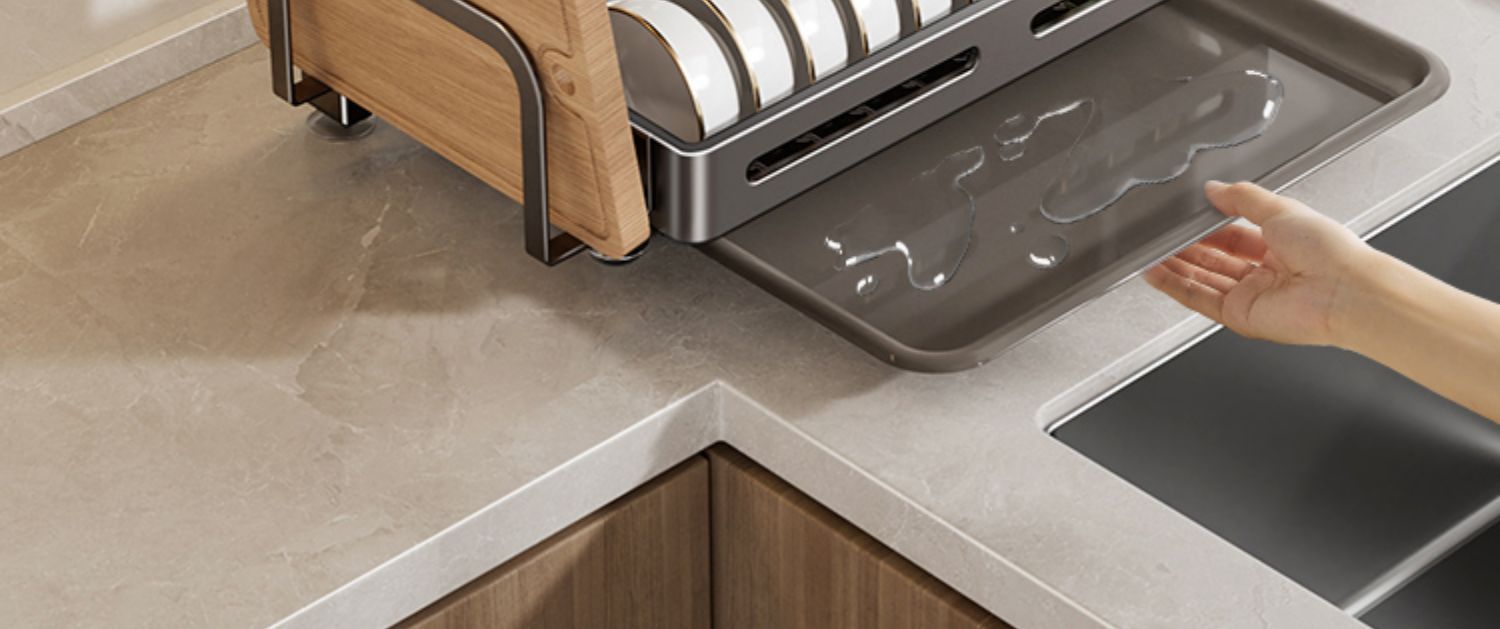 304 stainless steel folding draining dish rack, kitchen multi-functional storage stand, multi-layer dish cabinet, dish and sp