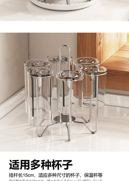 304 stainless steel desktop draining cup holder upside down, high appearance level, kitchen storage rack, tea cup holder for 