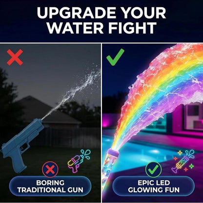 Cross-border Glowing Rainbow LED Water Blaster - Colorful Neon LED Water Gun Wholesale