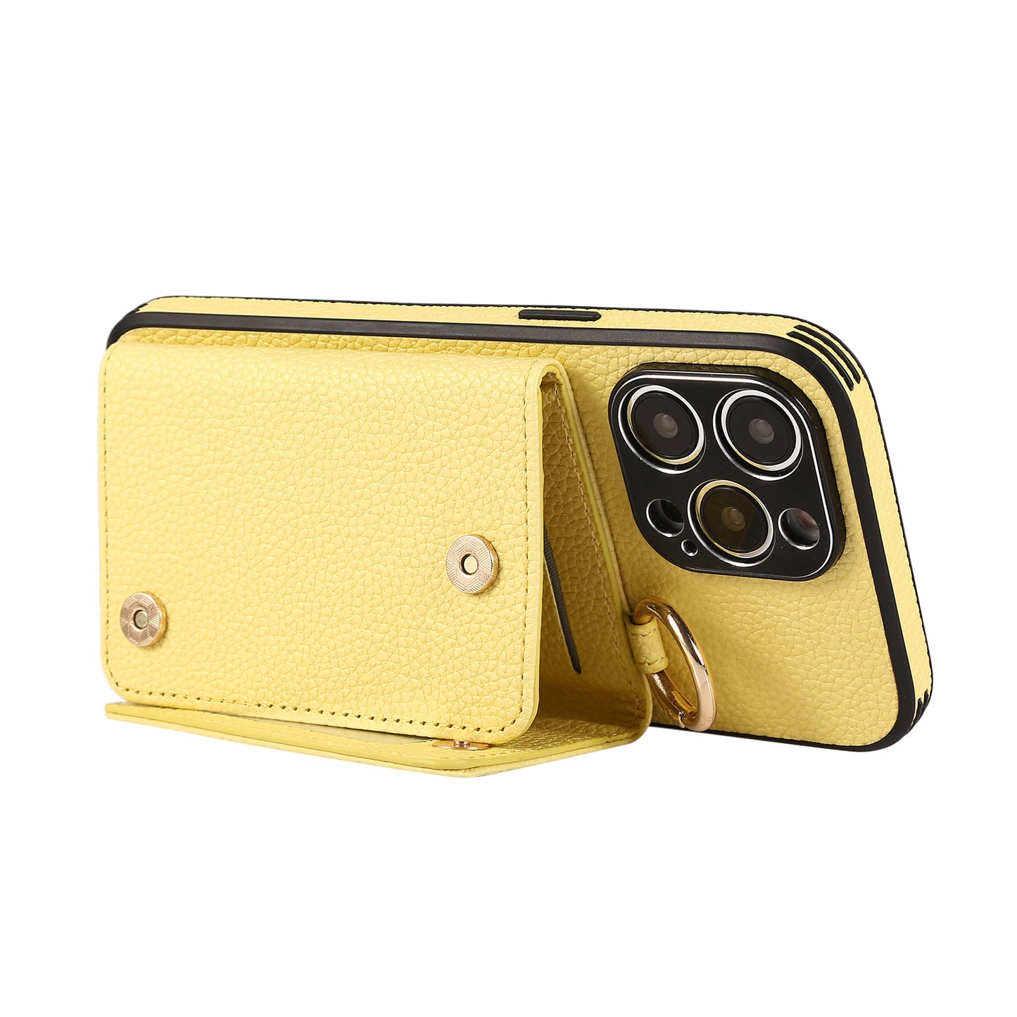 The crossbody lanyard card insert phone case is suitable for the Apple series