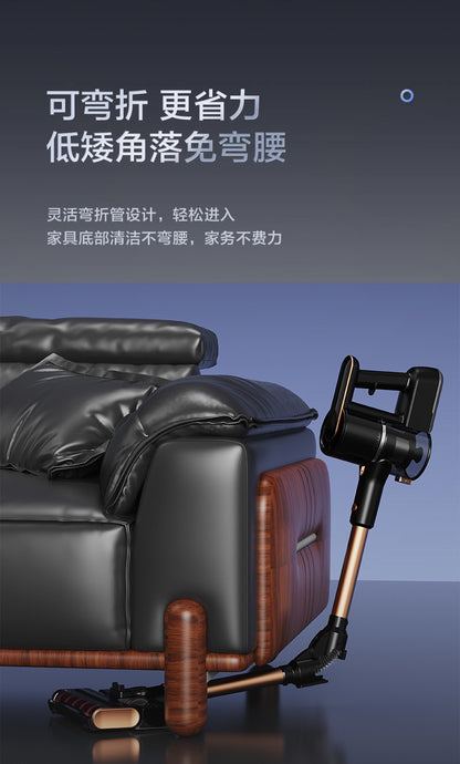 Wireless long-handled roller brush sweeping, suction and mopping all-in-one machine, 24V high suction power handheld vacuum cleaner for home carpets and floors
