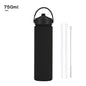 750ml stainless steel water bottle, wide - mouthed portable hand - held bottle, outdoor sports suction nozzle, insulated cup 750ml不锈钢水壶广口便携手提瓶子户外运动吸嘴保温杯 - 保温杯 - Zhongshan Star Trade - 黑色 - 750ml