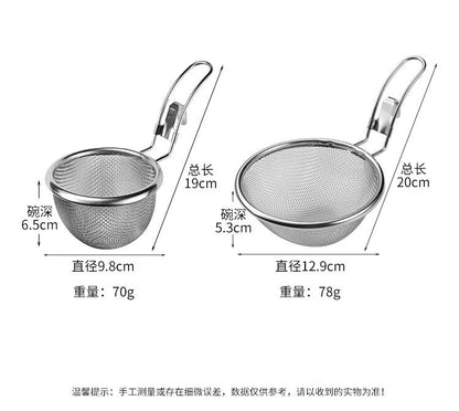 Stainless steel 304 hot pot strainer with hook, household hot pot and spicy hot pot strainer, deep-frying filter strainer