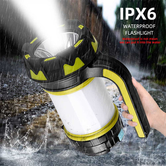 The LED camping lantern flashlight is rechargeable, portable flashlight with 6 light modes, 3000mAh power bank, IPX6 waterproof, USB, hurricane camping light, emergency LED 露营灯笼手电筒可充电，便携式手电筒，带 6 种灯光模式，3000mAh 移动电源，IPX6 防水，USB ，飓风露营灯，应急 - 太阳能LED露营灯 - Zhongshan Star Trade