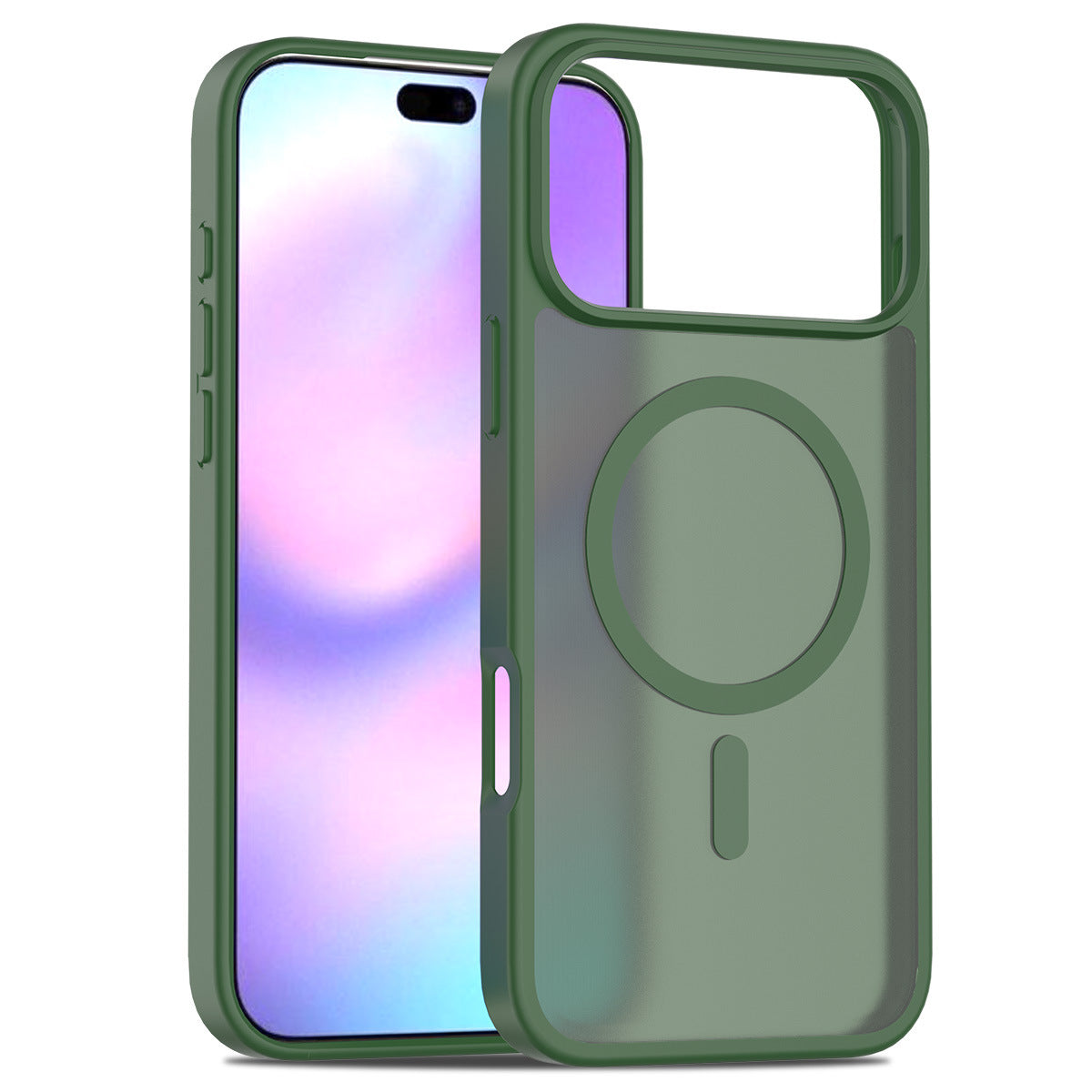 iphone17pm phone case with magnetic matte skin feel 16 shockproof Apple 15promax protective case